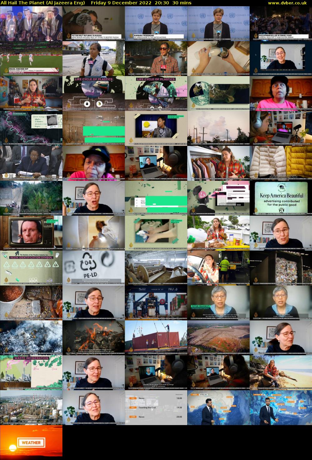 All Hail The Planet (Al Jazeera Eng) Friday 9 December 2022 20:30 - 21:00
