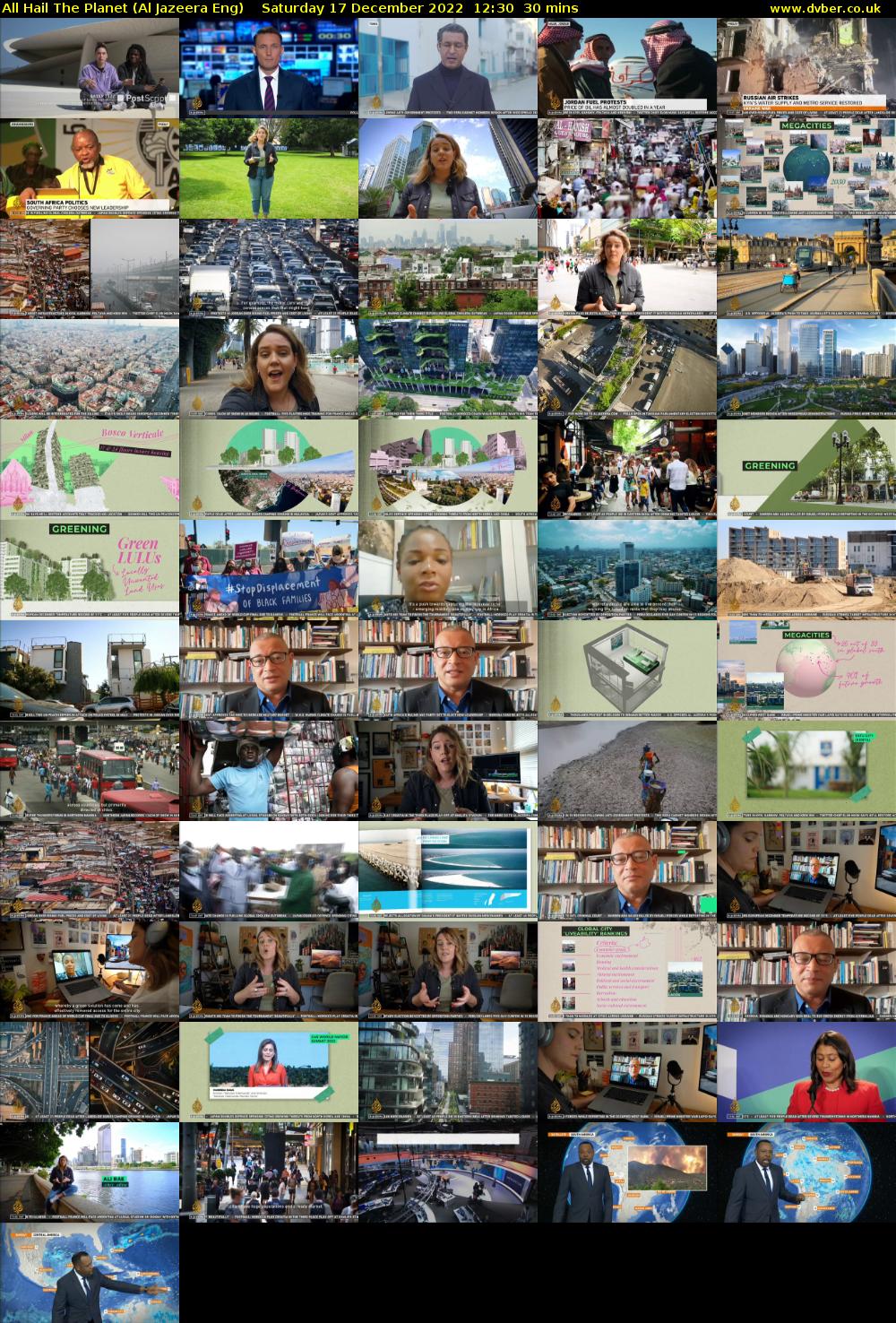 All Hail The Planet (Al Jazeera Eng) Saturday 17 December 2022 12:30 - 13:00