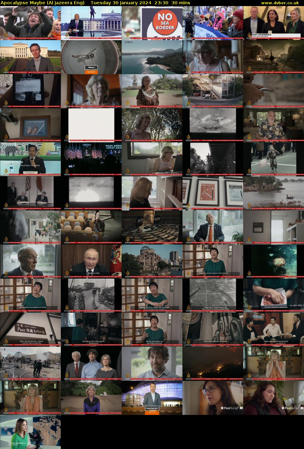 Apocalypse Maybe (Al Jazeera Eng) Tuesday 30 January 2024 23:30 - 00:00