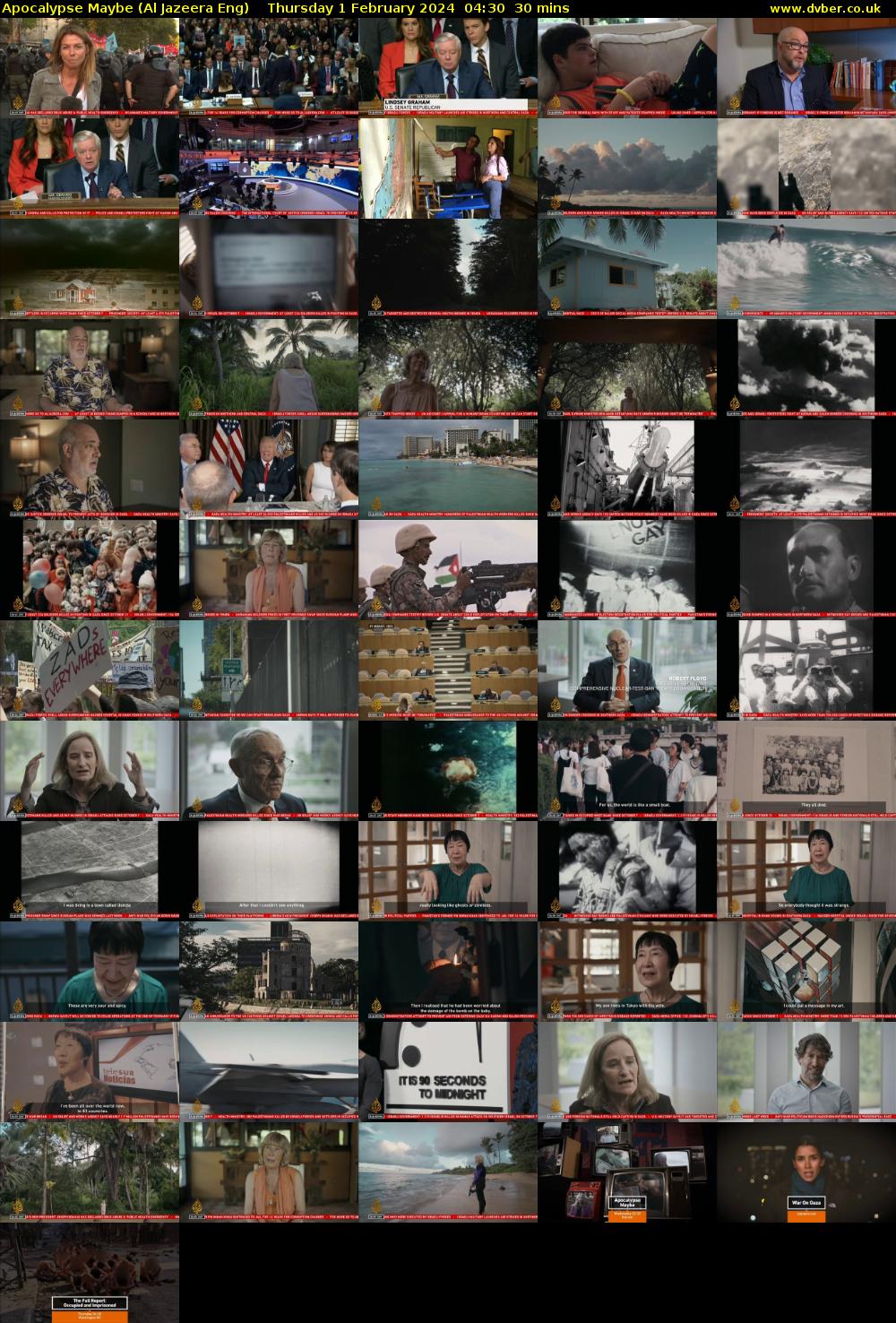 Apocalypse Maybe (Al Jazeera Eng) Thursday 1 February 2024 04:30 - 05:00