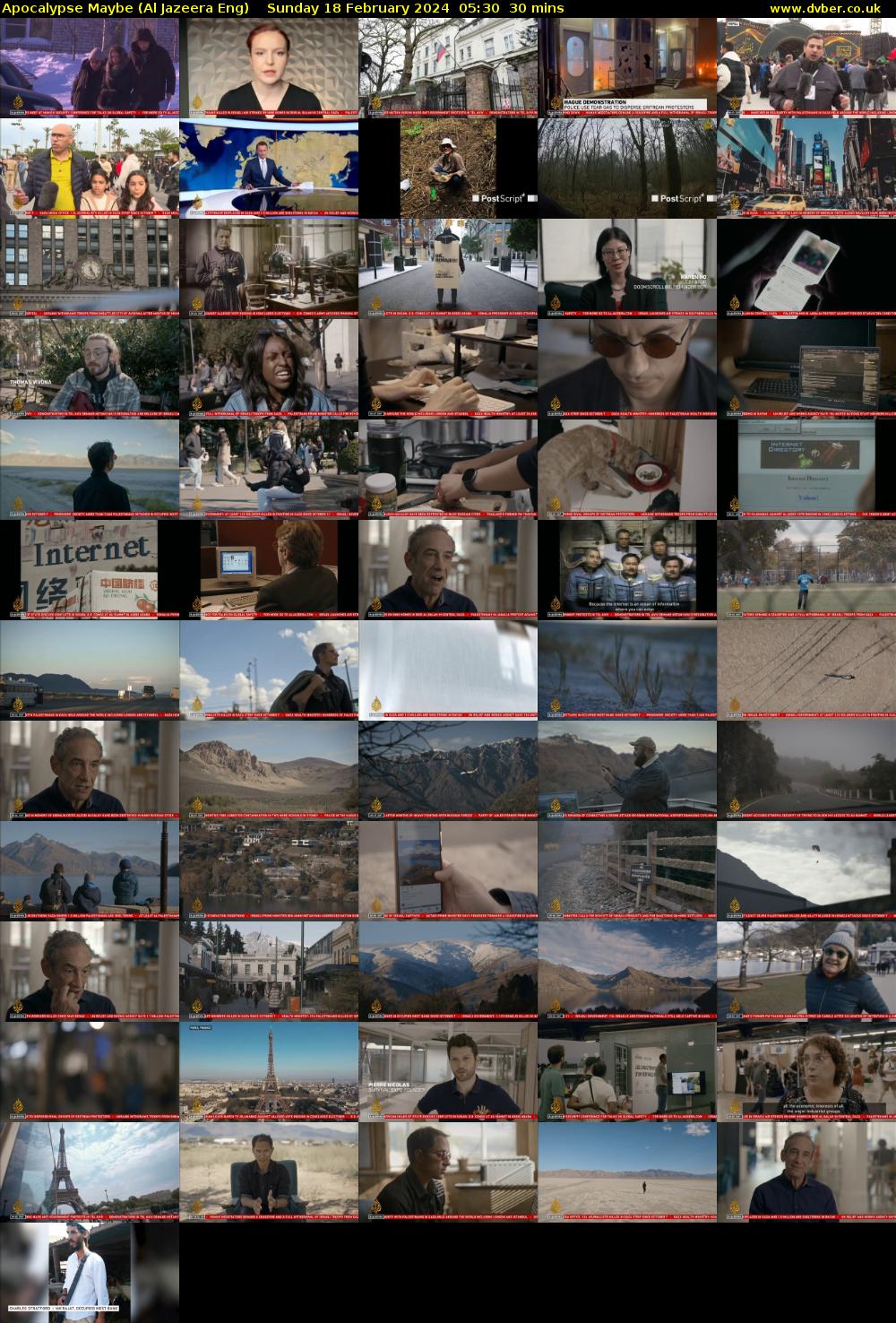 Apocalypse Maybe (Al Jazeera Eng) Sunday 18 February 2024 05:30 - 06:00