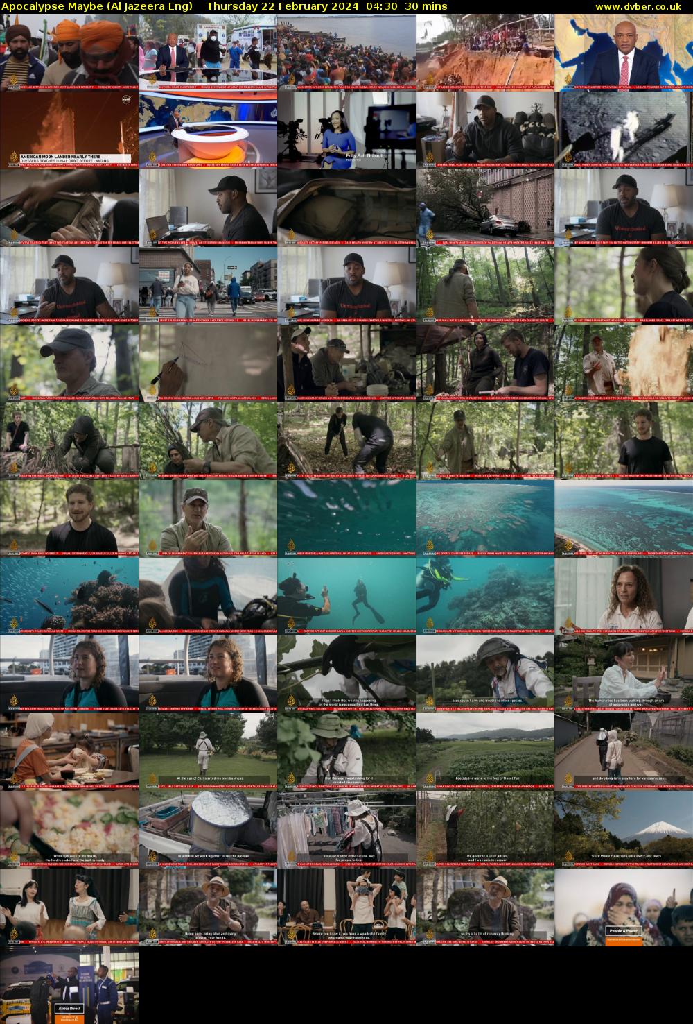 Apocalypse Maybe (Al Jazeera Eng) Thursday 22 February 2024 04:30 - 05:00