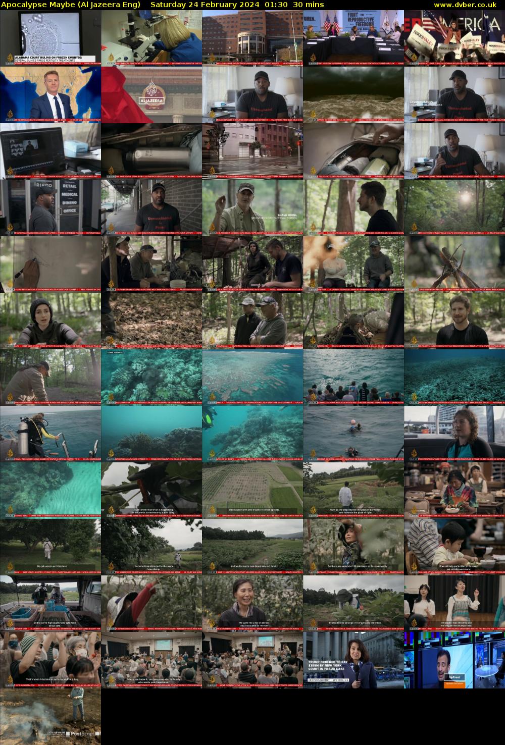 Apocalypse Maybe (Al Jazeera Eng) Saturday 24 February 2024 01:30 - 02:00