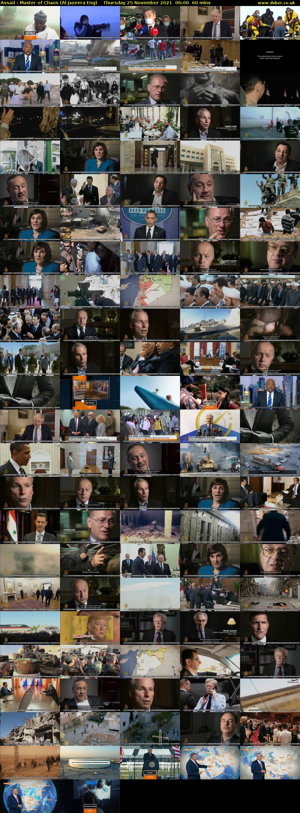 Assad - Master of Chaos (Al Jazeera Eng) Thursday 25 November 2021 06:00 - 07:00