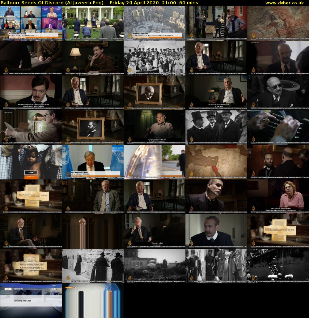 Balfour: Seeds Of Discord (Al Jazeera Eng) Friday 24 April 2020 21:00 - 22:00