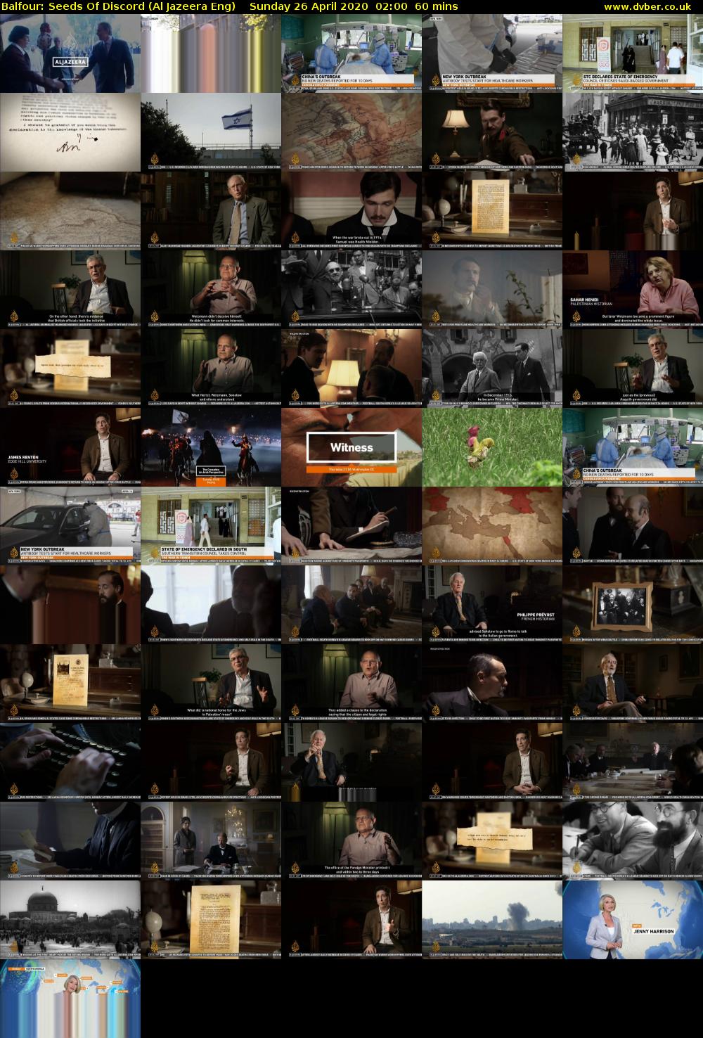 Balfour: Seeds Of Discord (Al Jazeera Eng) Sunday 26 April 2020 02:00 - 03:00