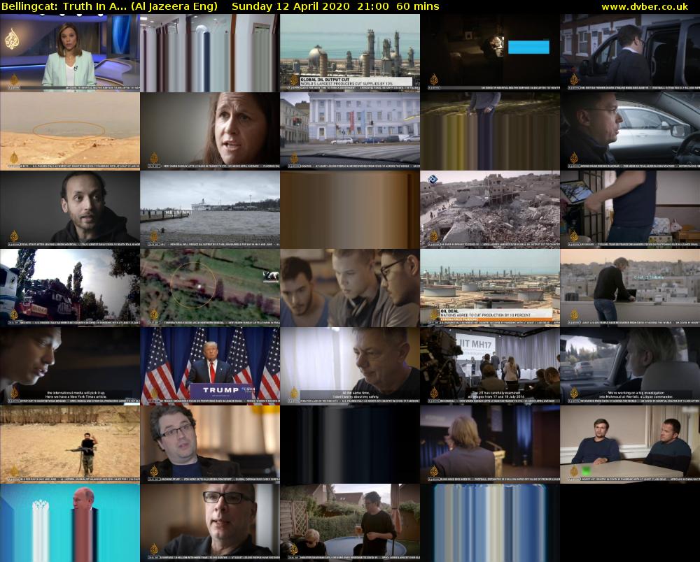 Bellingcat: Truth In A... (Al Jazeera Eng) Sunday 12 April 2020 21:00 - 22:00