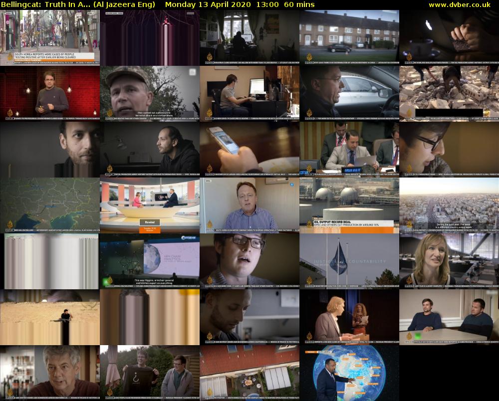 Bellingcat: Truth In A... (Al Jazeera Eng) Monday 13 April 2020 13:00 - 14:00