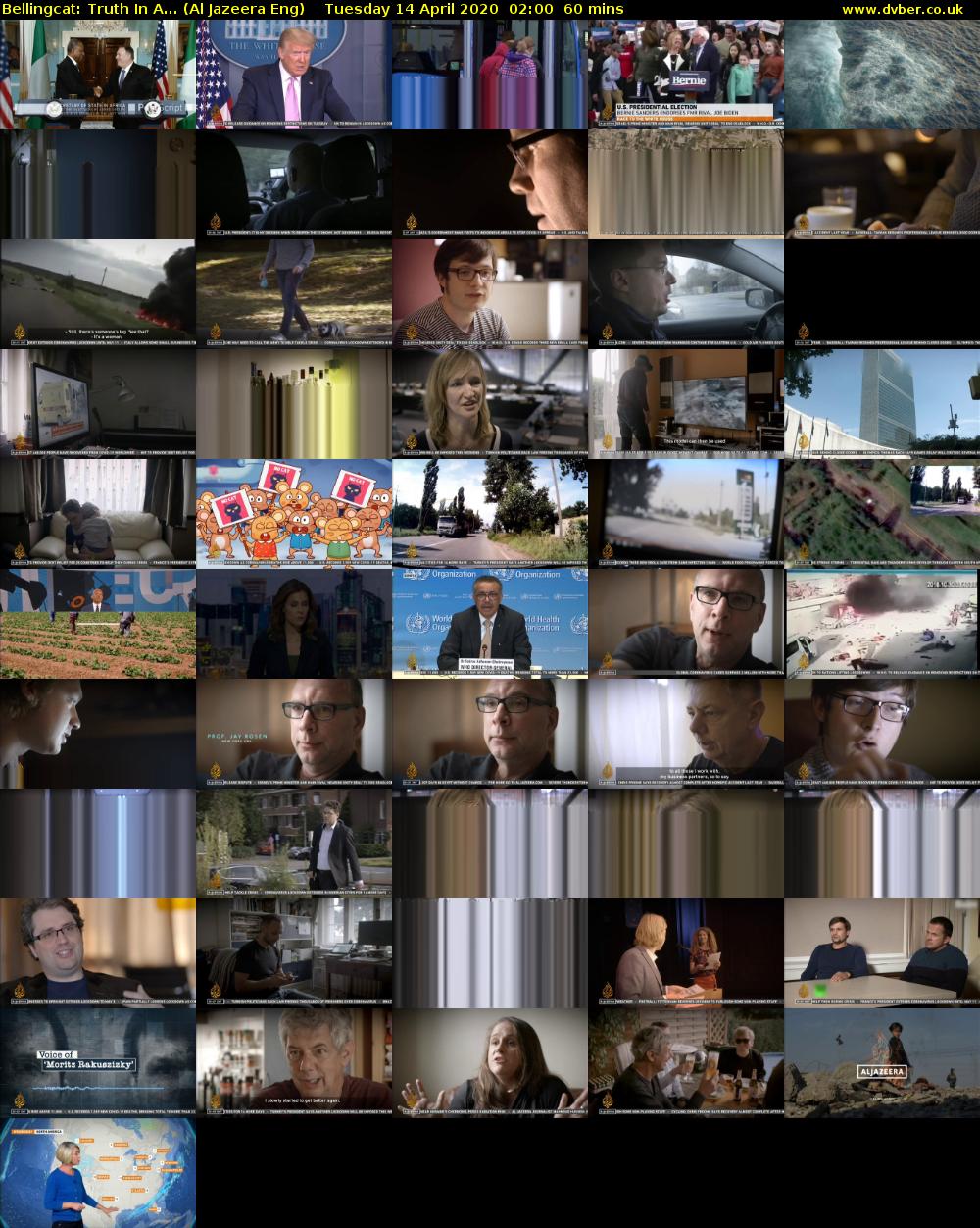 Bellingcat: Truth In A... (Al Jazeera Eng) Tuesday 14 April 2020 02:00 - 03:00