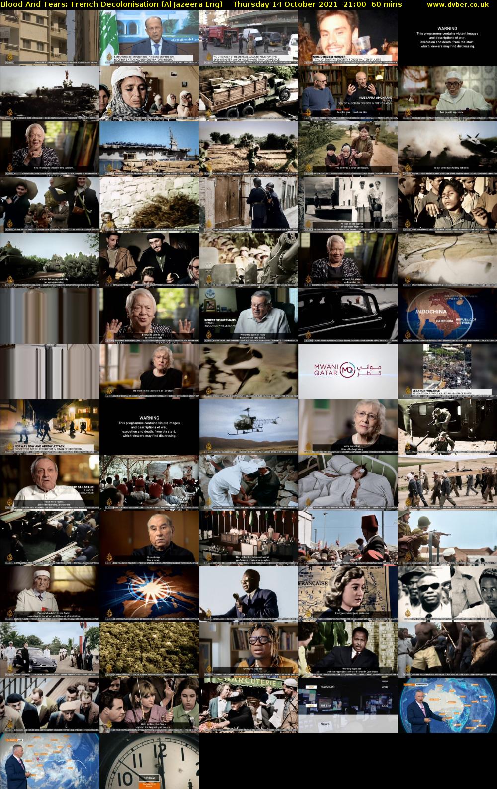 Blood And Tears: French Decolonisation (Al Jazeera Eng) Thursday 14 October 2021 21:00 - 22:00