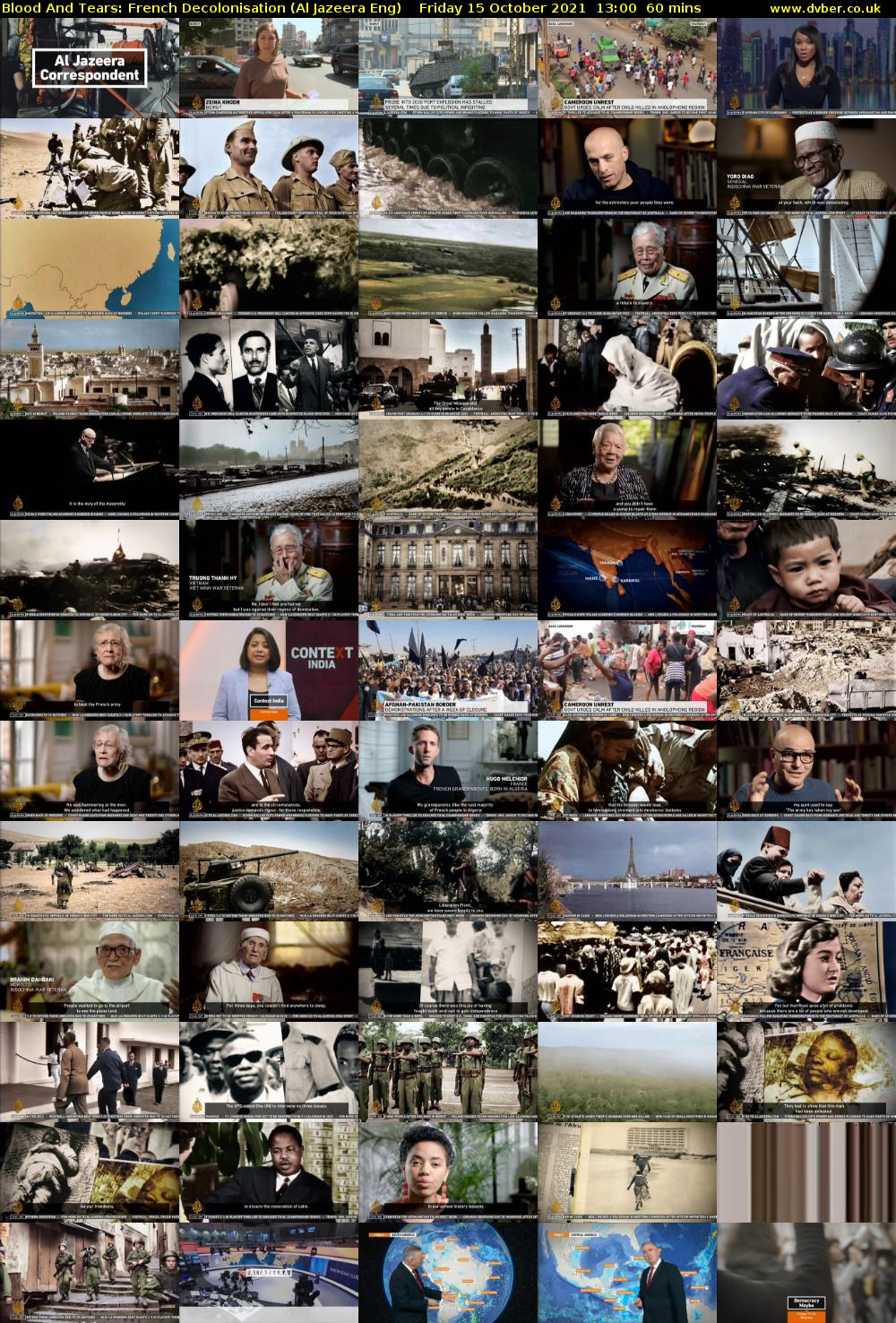 Blood And Tears: French Decolonisation (Al Jazeera Eng) Friday 15 October 2021 13:00 - 14:00