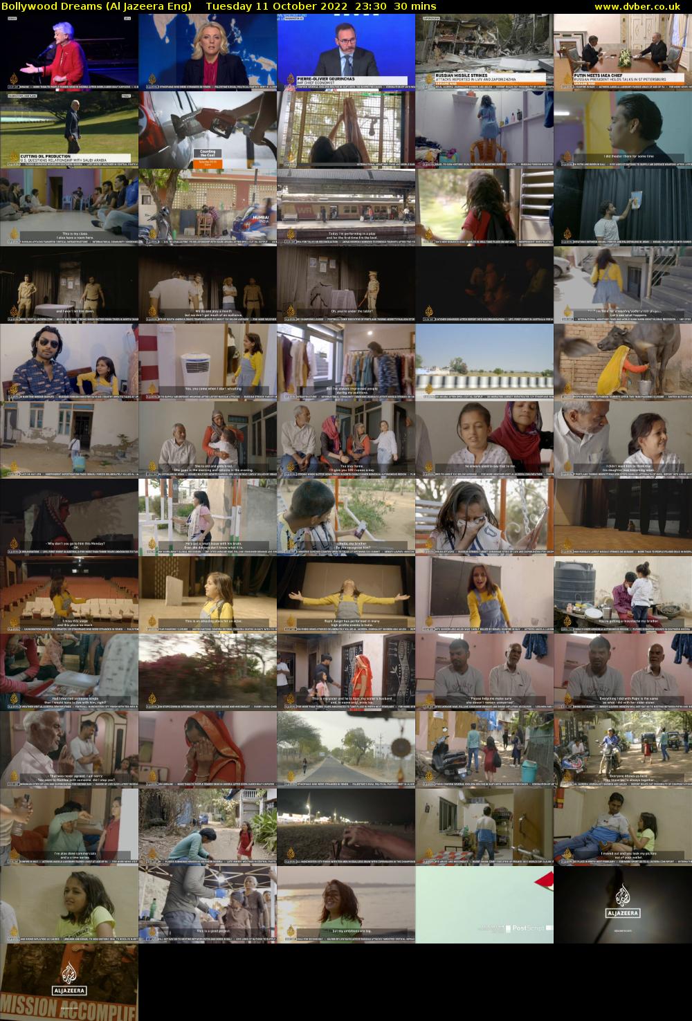 Bollywood Dreams (Al Jazeera Eng) Tuesday 11 October 2022 23:30 - 00:00