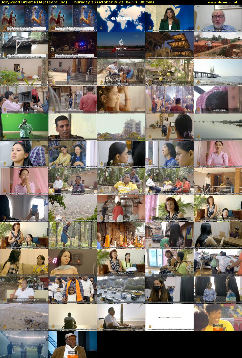 Bollywood Dreams (Al Jazeera Eng) Thursday 20 October 2022 04:30 - 05:00