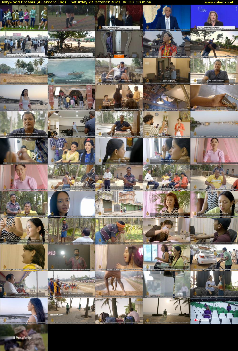 Bollywood Dreams (Al Jazeera Eng) Saturday 22 October 2022 06:30 - 07:00