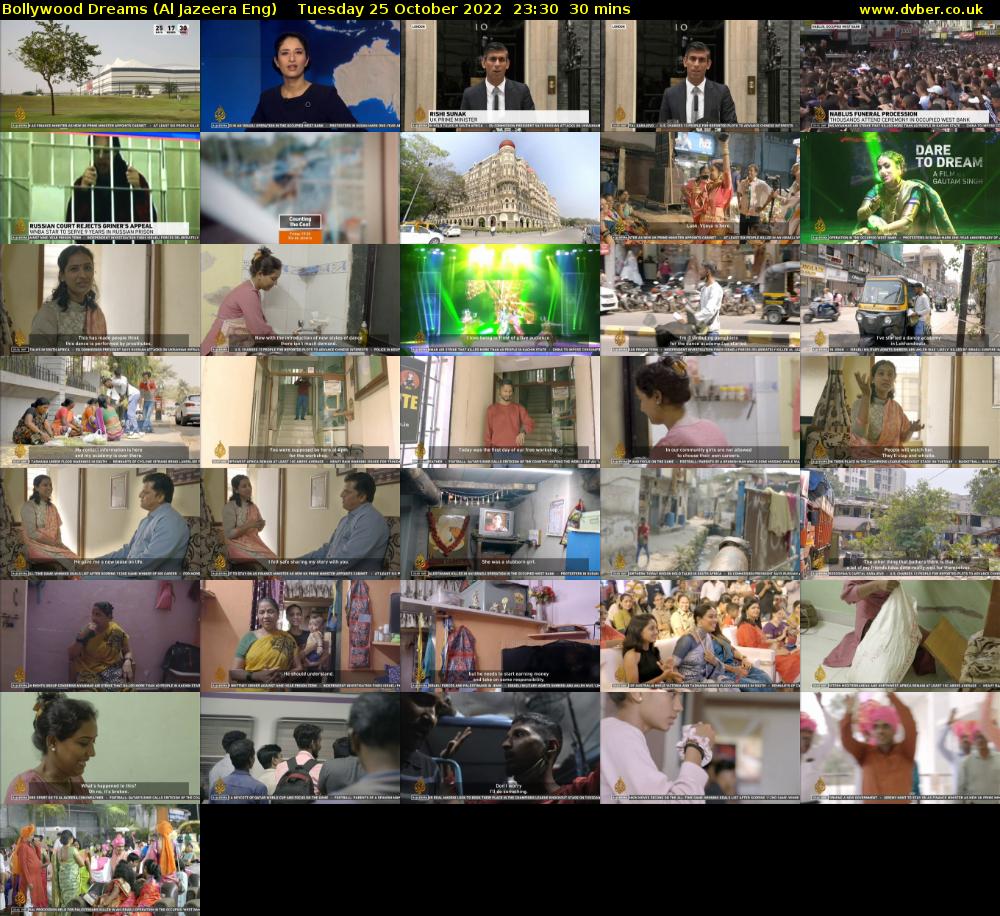 Bollywood Dreams (Al Jazeera Eng) Tuesday 25 October 2022 23:30 - 00:00