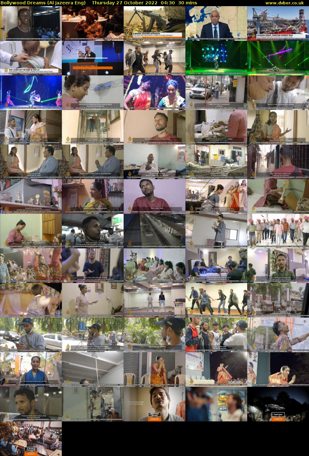 Bollywood Dreams (Al Jazeera Eng) Thursday 27 October 2022 04:30 - 05:00