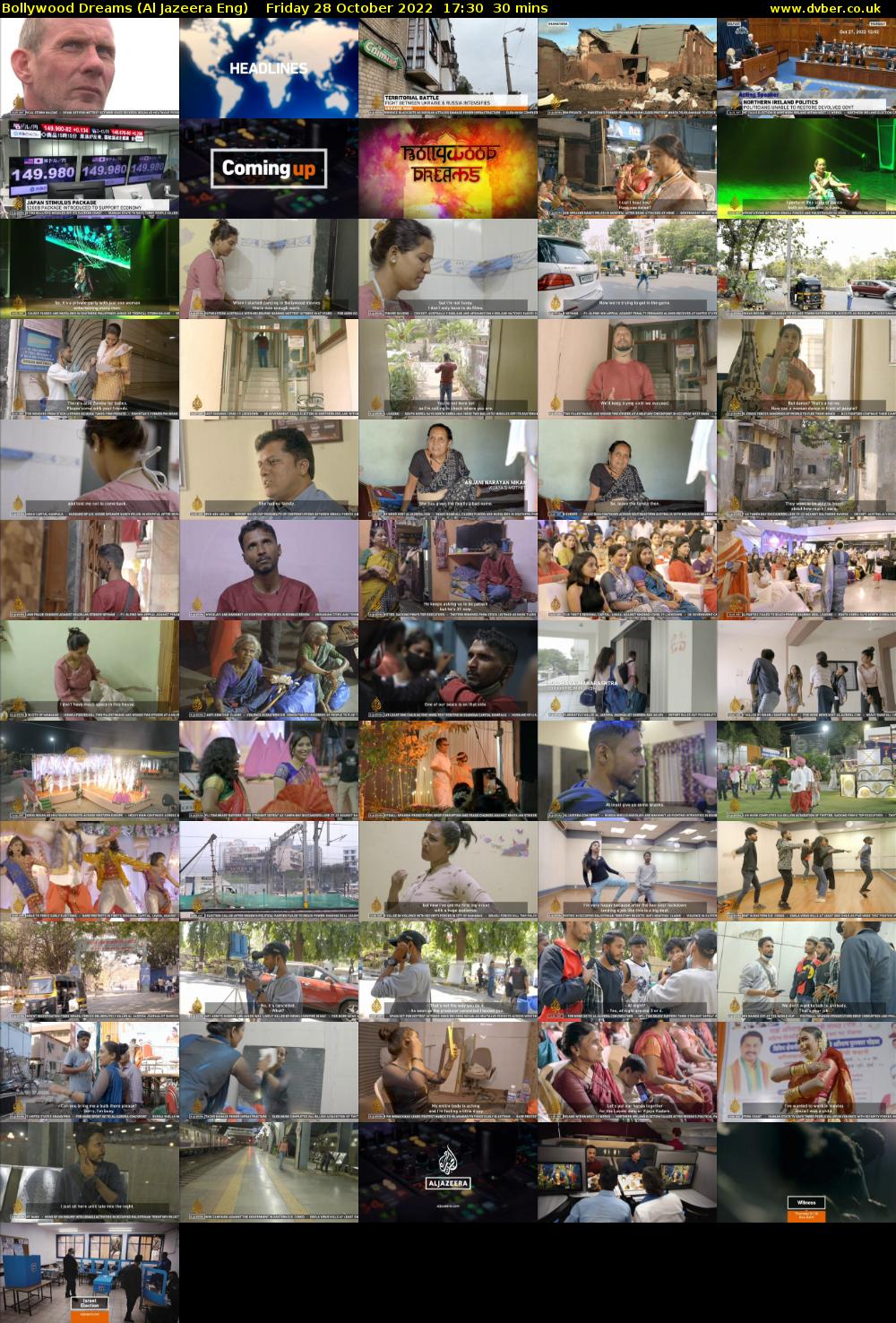 Bollywood Dreams (Al Jazeera Eng) Friday 28 October 2022 17:30 - 18:00