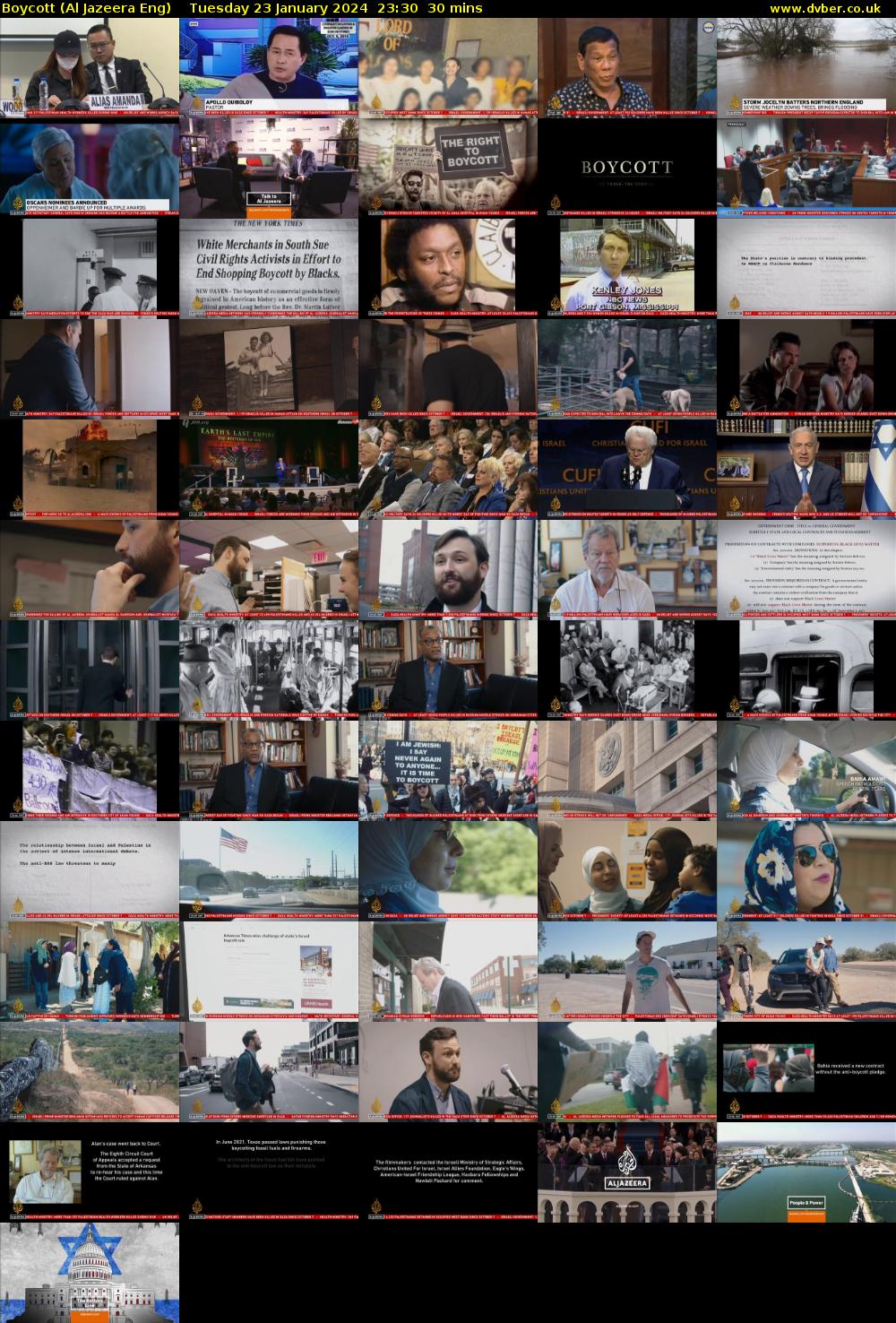 Boycott (Al Jazeera Eng) Tuesday 23 January 2024 23:30 - 00:00