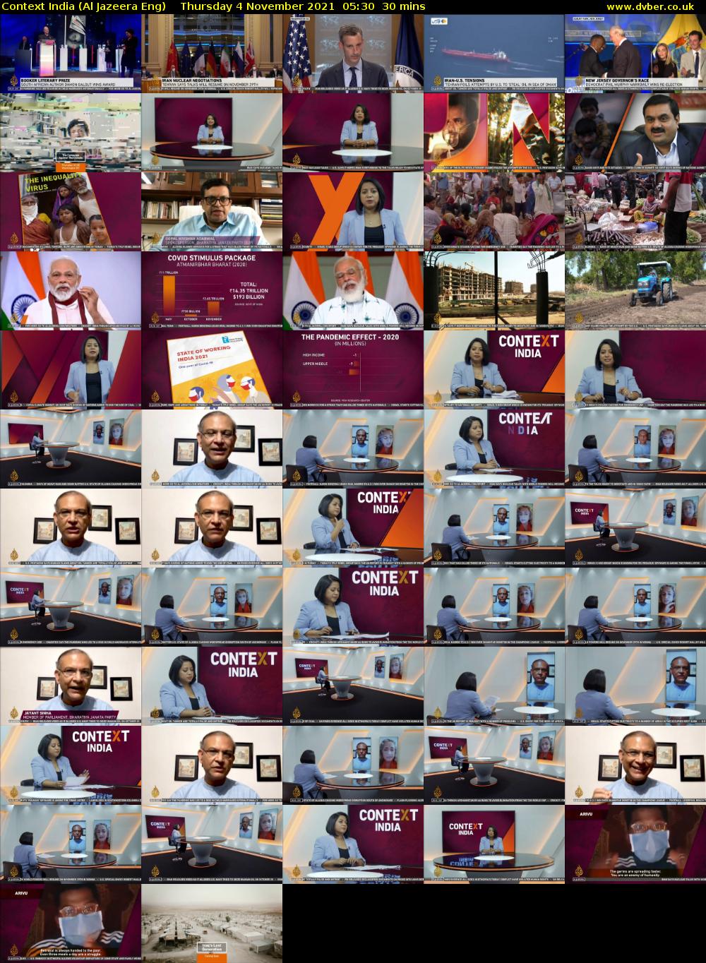 Context India (Al Jazeera Eng) Thursday 4 November 2021 05:30 - 06:00