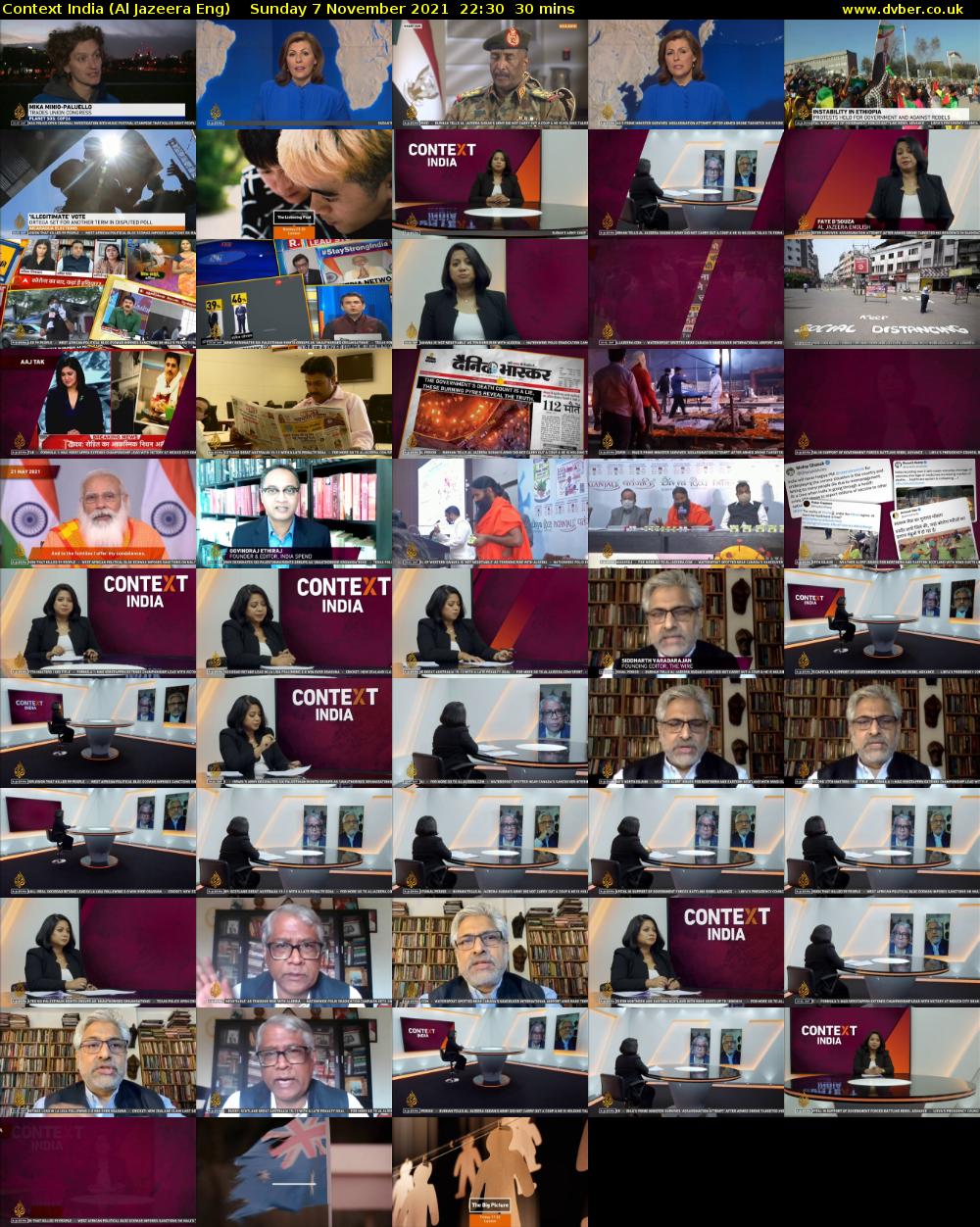Context India (Al Jazeera Eng) Sunday 7 November 2021 22:30 - 23:00