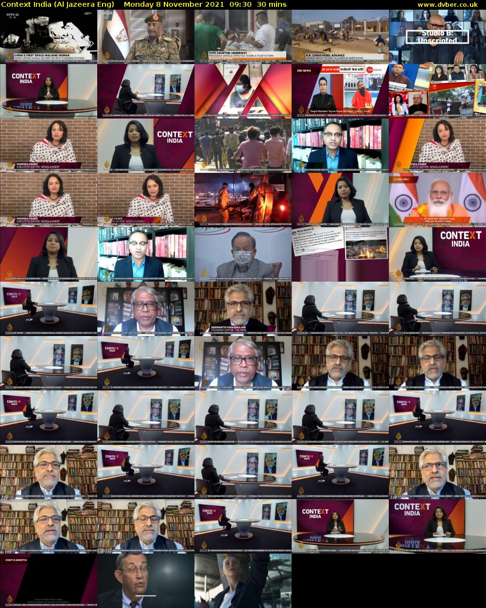 Context India (Al Jazeera Eng) Monday 8 November 2021 09:30 - 10:00