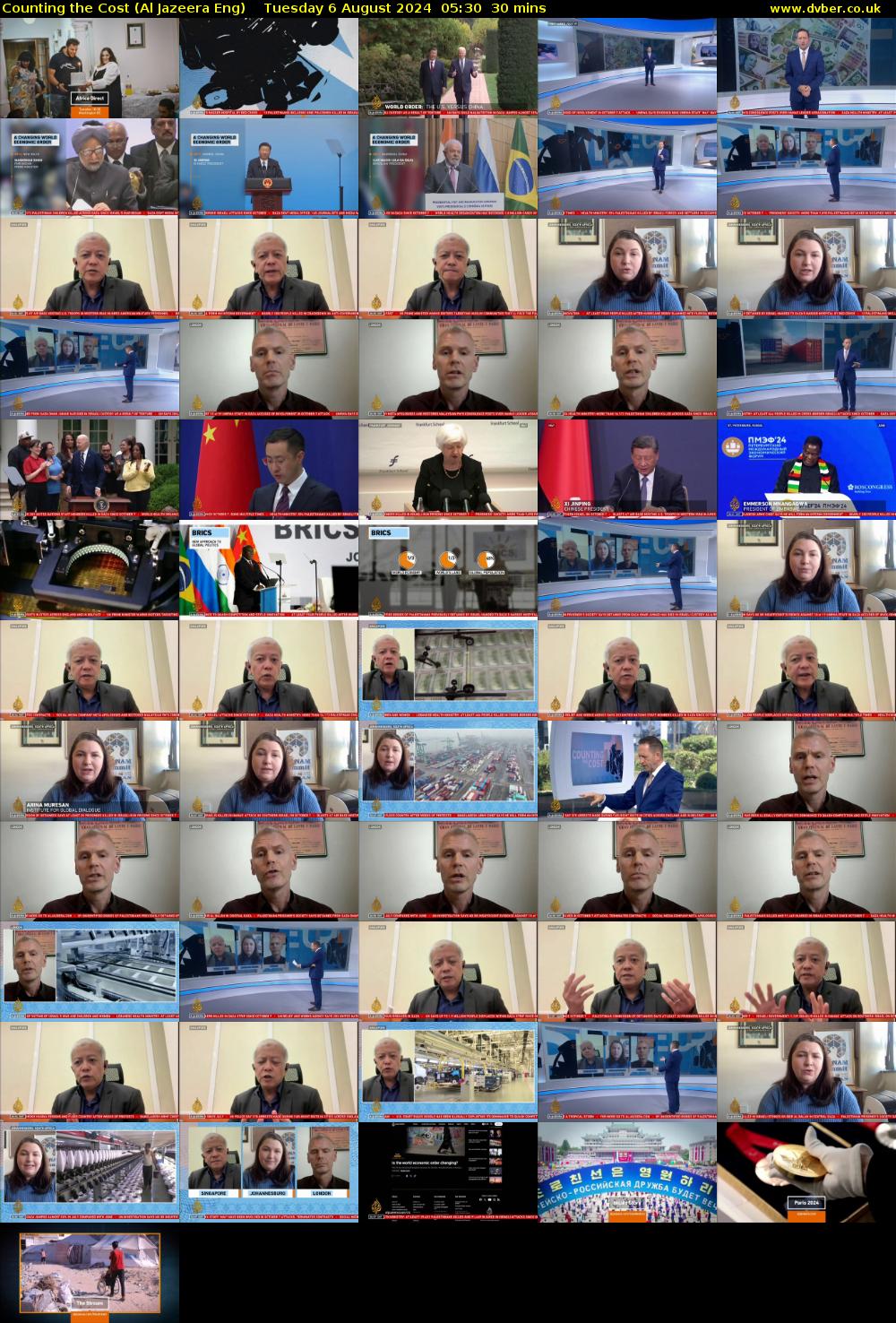 Counting the Cost (Al Jazeera Eng) Tuesday 6 August 2024 05:30 - 06:00