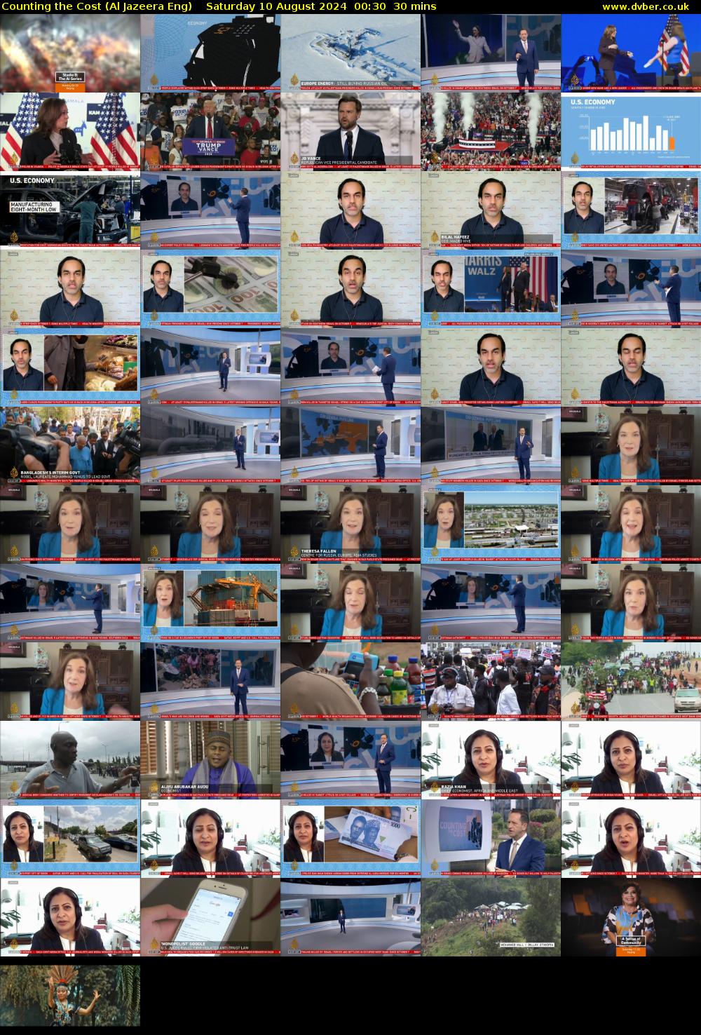 Counting the Cost (Al Jazeera Eng) Saturday 10 August 2024 00:30 - 01:00