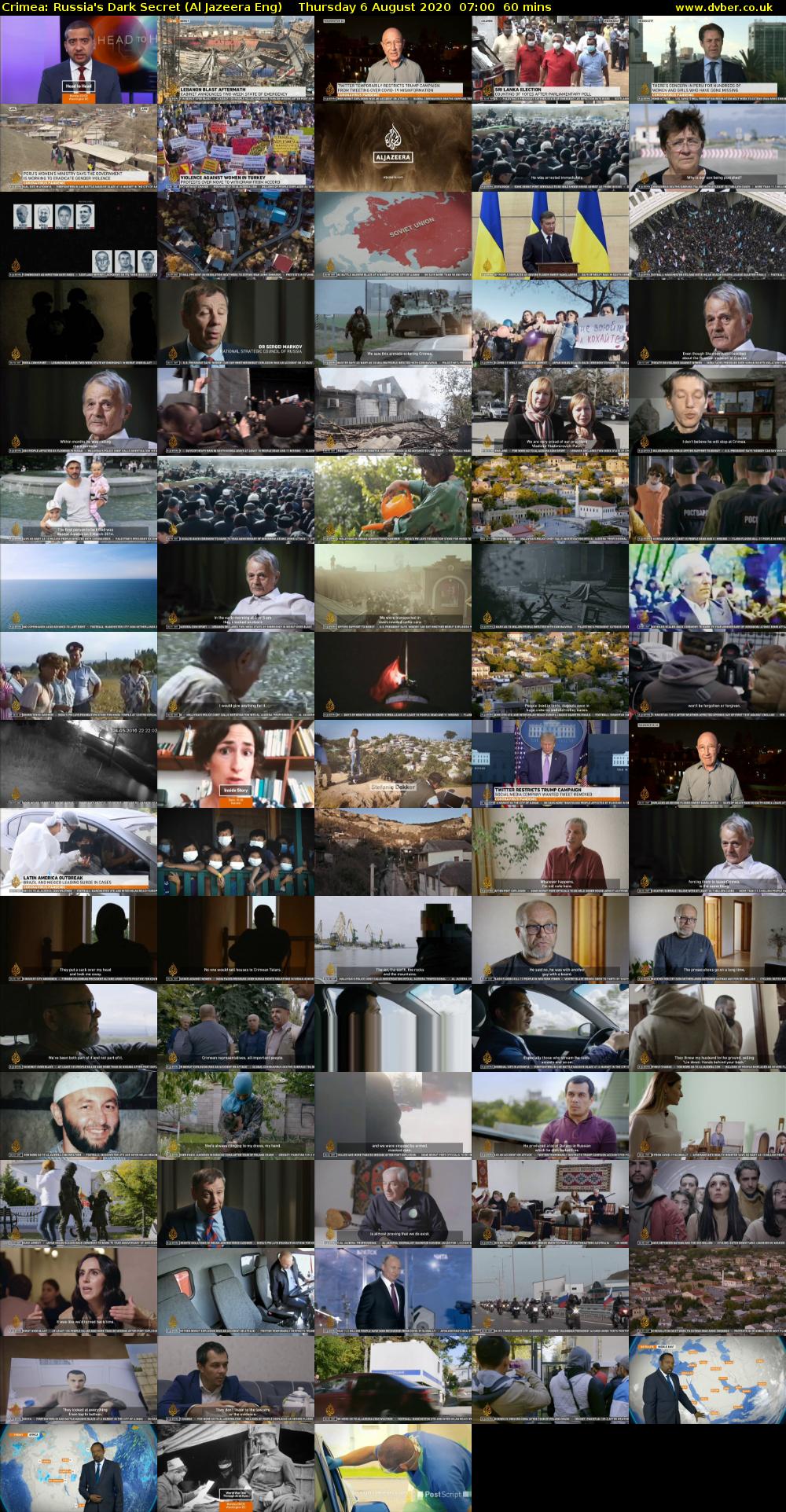 Crimea: Russia's Dark Secret (Al Jazeera Eng) Thursday 6 August 2020 07:00 - 08:00