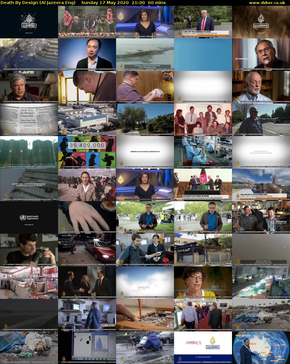 Death By Design (Al Jazeera Eng) Sunday 17 May 2020 21:00 - 22:00