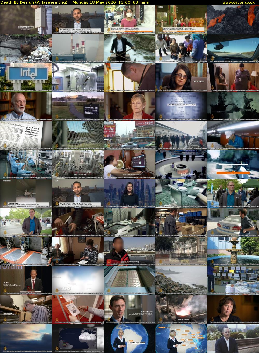 Death By Design (Al Jazeera Eng) Monday 18 May 2020 13:00 - 14:00