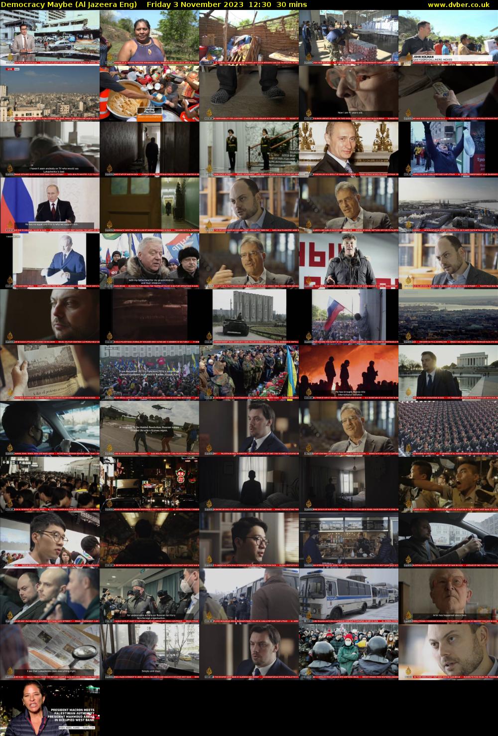 Democracy Maybe (Al Jazeera Eng) Friday 3 November 2023 12:30 - 13:00