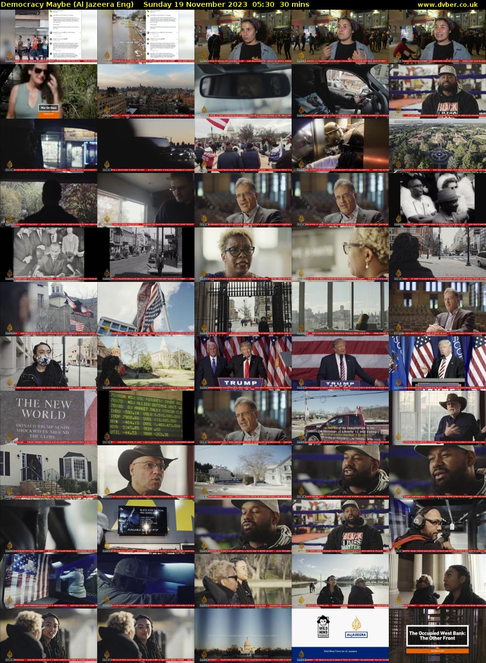 Democracy Maybe (Al Jazeera Eng) Sunday 19 November 2023 05:30 - 06:00