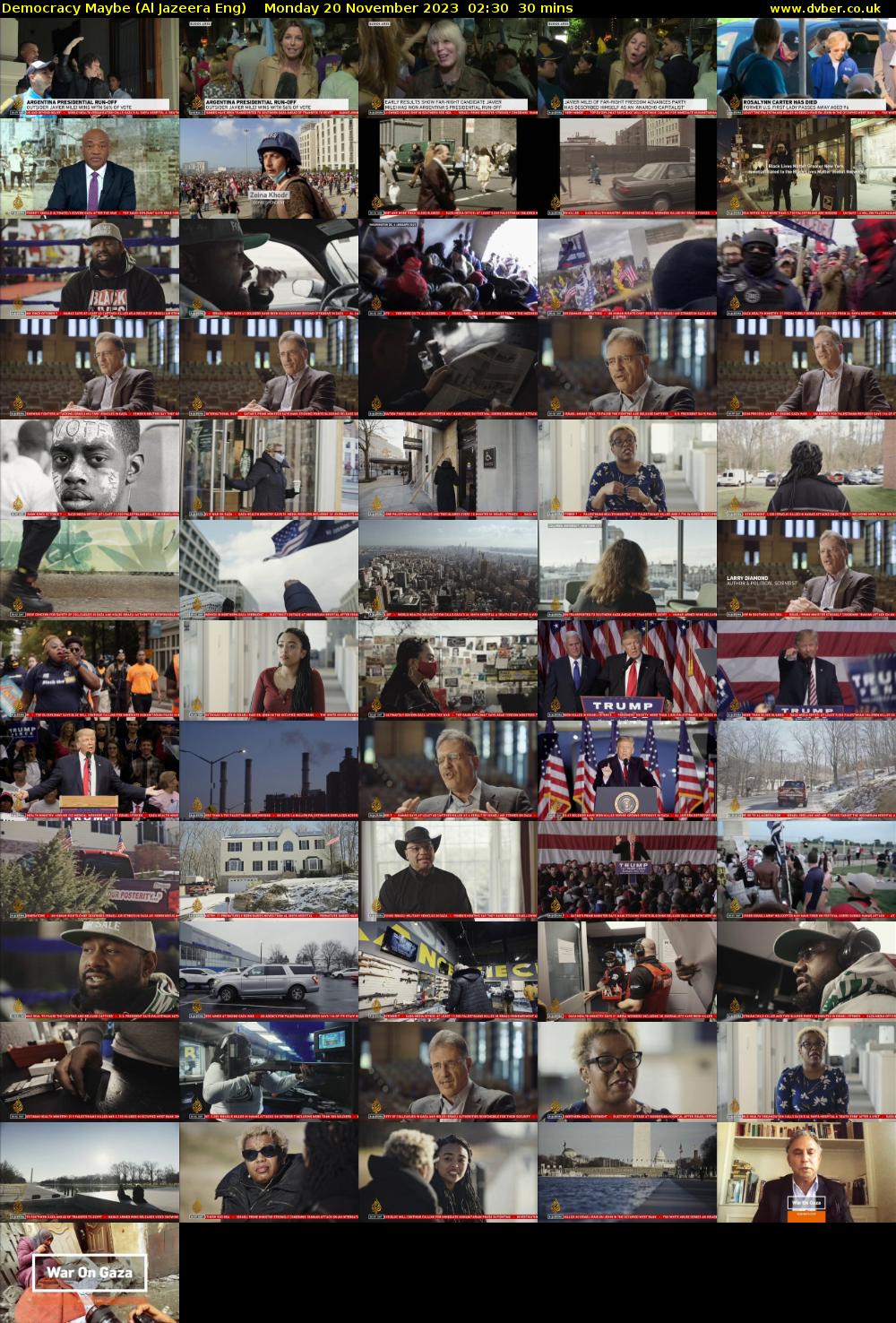 Democracy Maybe (Al Jazeera Eng) Monday 20 November 2023 02:30 - 03:00