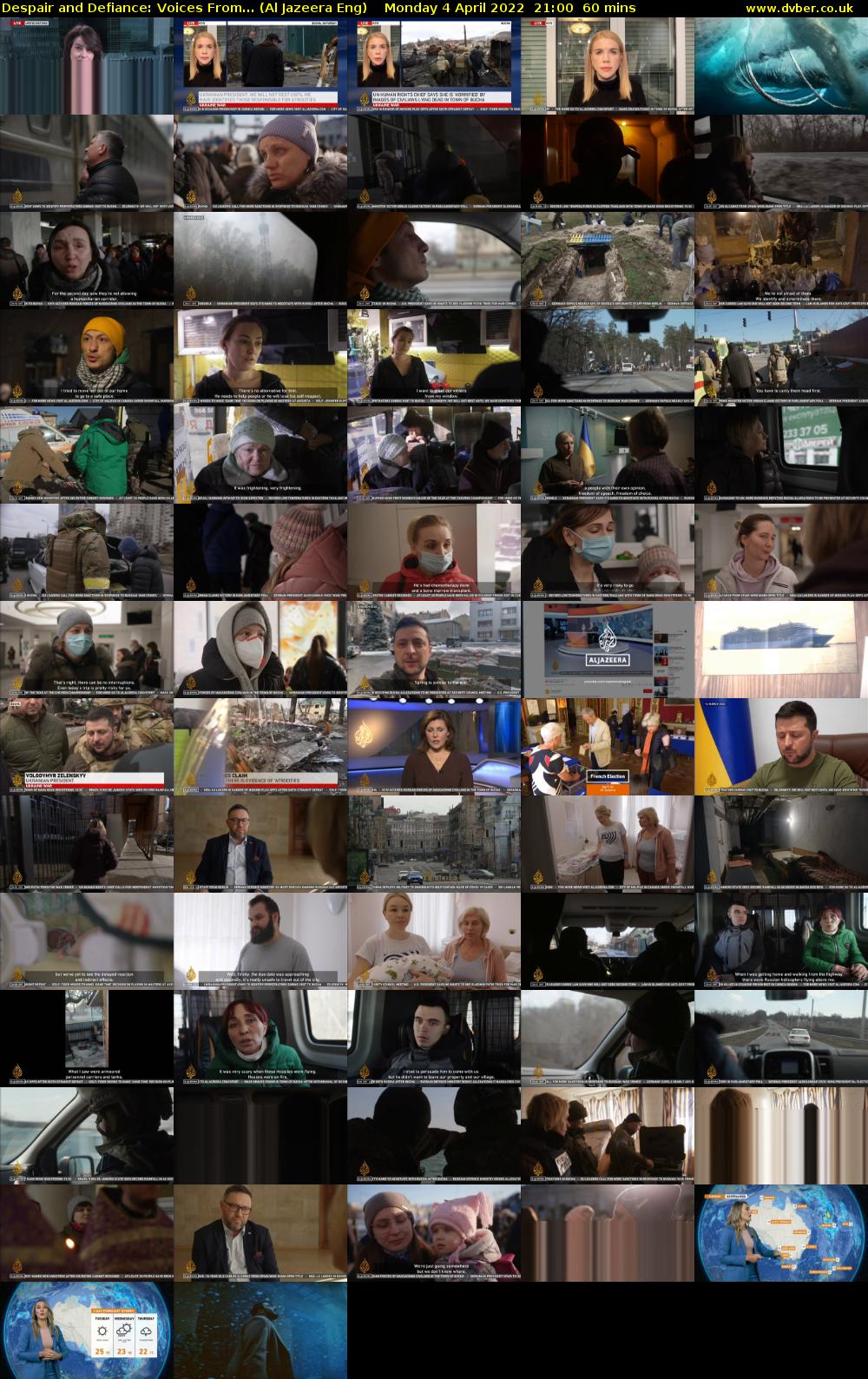 Despair and Defiance: Voices From... (Al Jazeera Eng) Monday 4 April 2022 21:00 - 22:00