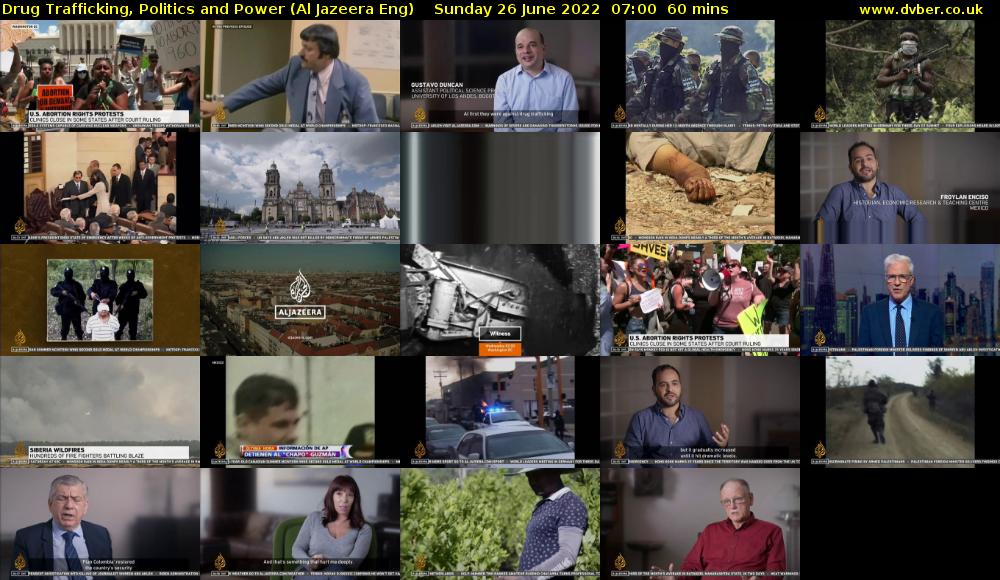Drug Trafficking, Politics and Power (Al Jazeera Eng) Sunday 26 June 2022 07:00 - 08:00