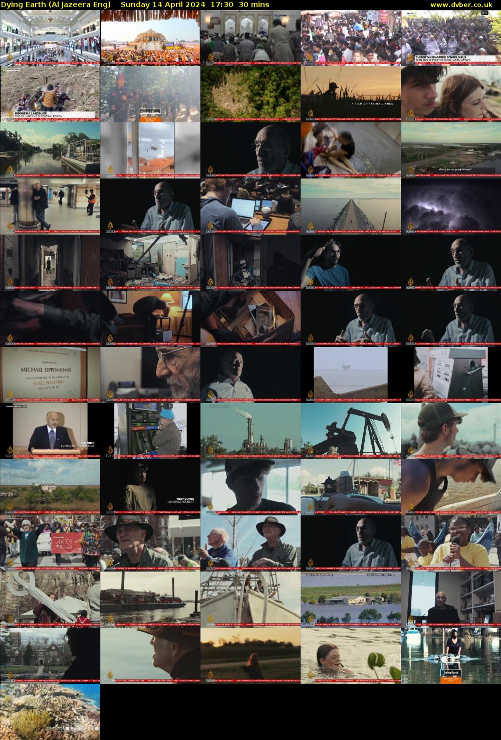 Dying Earth (Al Jazeera Eng) Sunday 14 April 2024 17:30 - 18:00