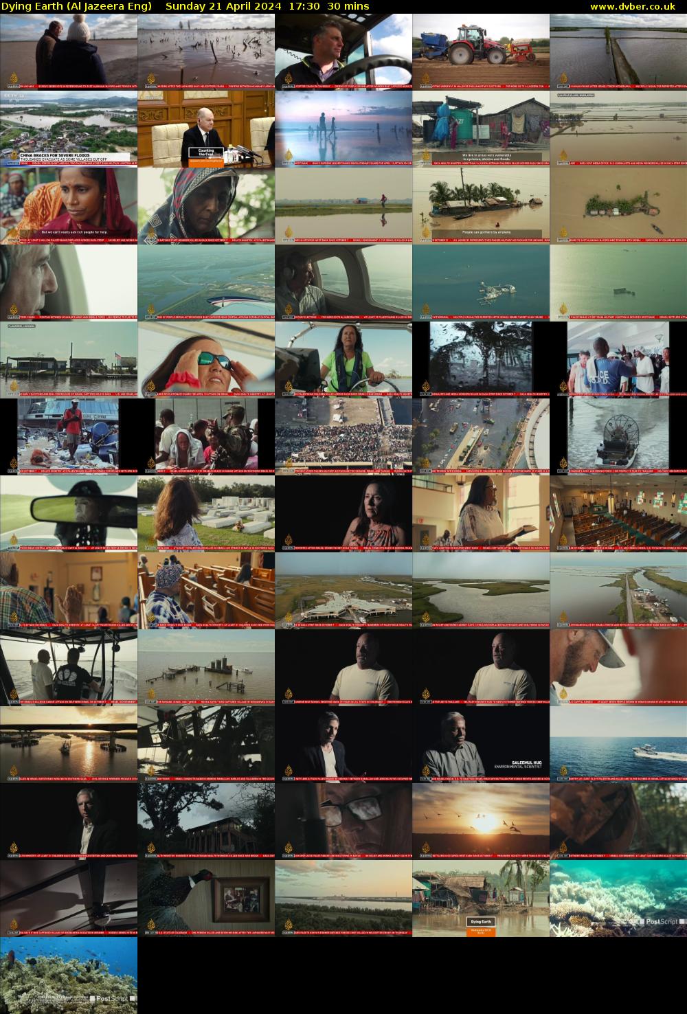 Dying Earth (Al Jazeera Eng) Sunday 21 April 2024 17:30 - 18:00