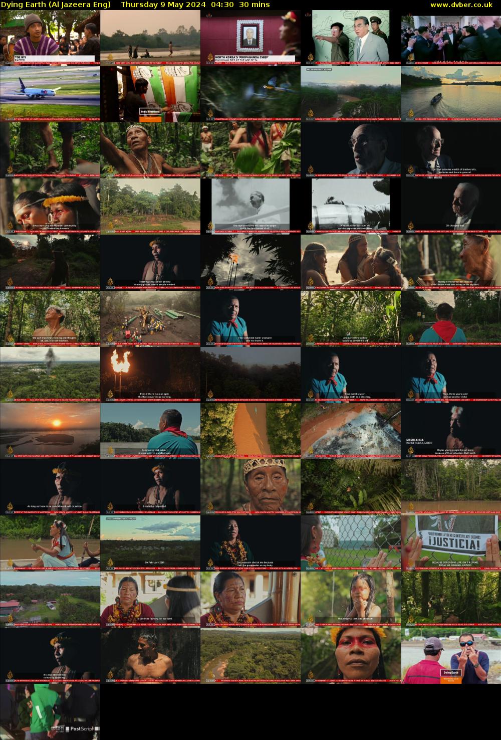 Dying Earth (Al Jazeera Eng) Thursday 9 May 2024 04:30 - 05:00