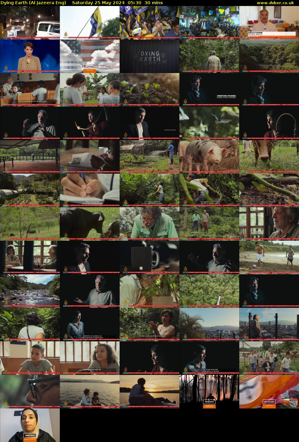 Dying Earth (Al Jazeera Eng) Saturday 25 May 2024 05:30 - 06:00