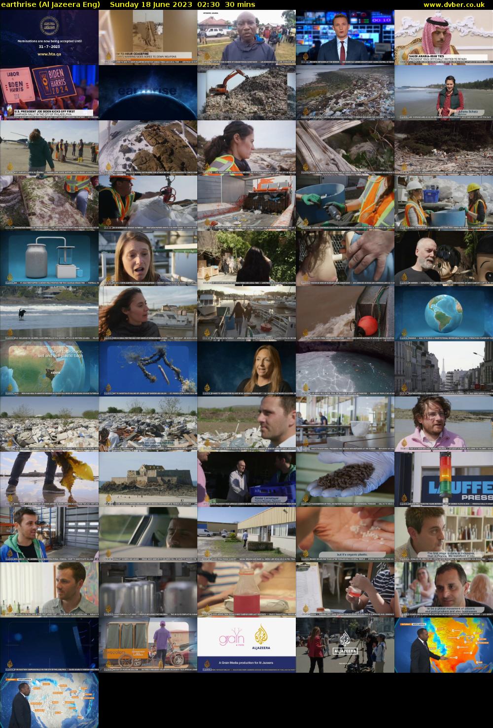Earthrise (Al Jazeera Eng) Sunday 18 June 2023 02:30 - 03:00