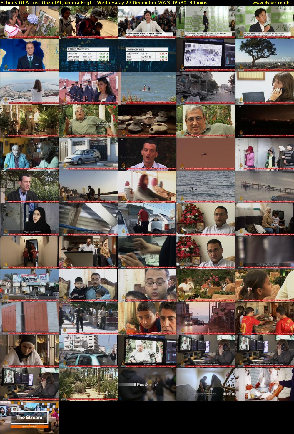 Echoes Of A Lost Gaza (Al Jazeera Eng) Wednesday 27 December 2023 09:30 - 10:00