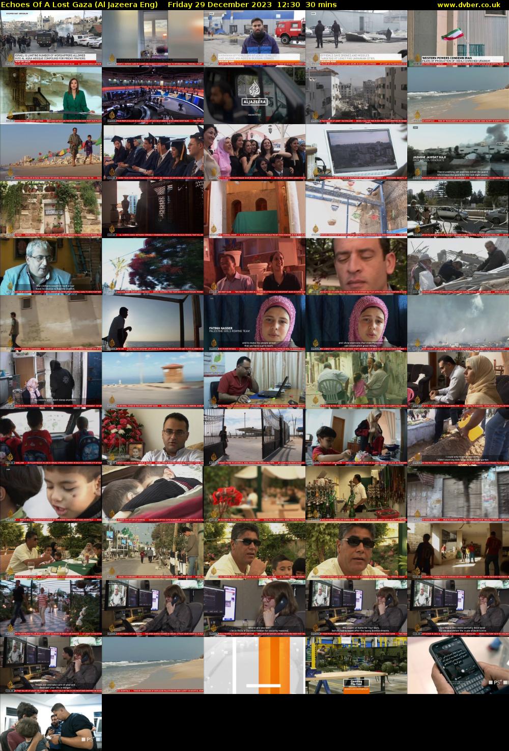 Echoes Of A Lost Gaza (Al Jazeera Eng) Friday 29 December 2023 12:30 - 13:00