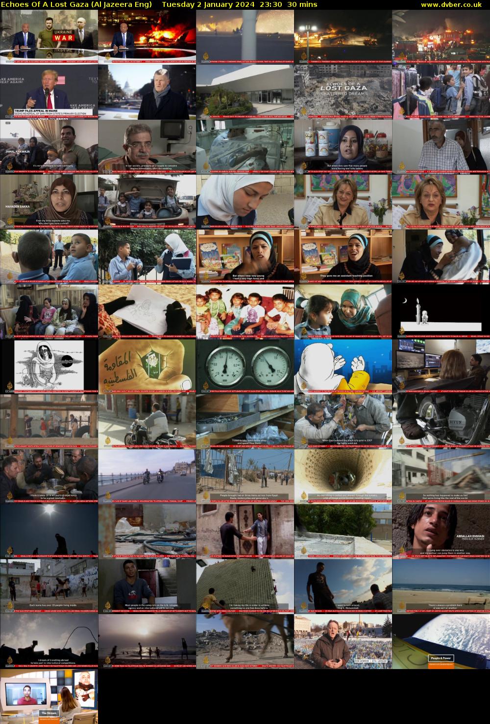 Echoes Of A Lost Gaza (Al Jazeera Eng) Tuesday 2 January 2024 23:30 - 00:00
