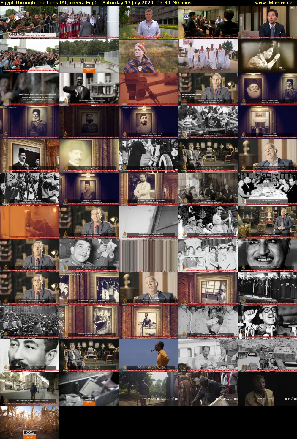 Egypt Through The Lens (Al Jazeera Eng) Saturday 13 July 2024 15:30 - 16:00
