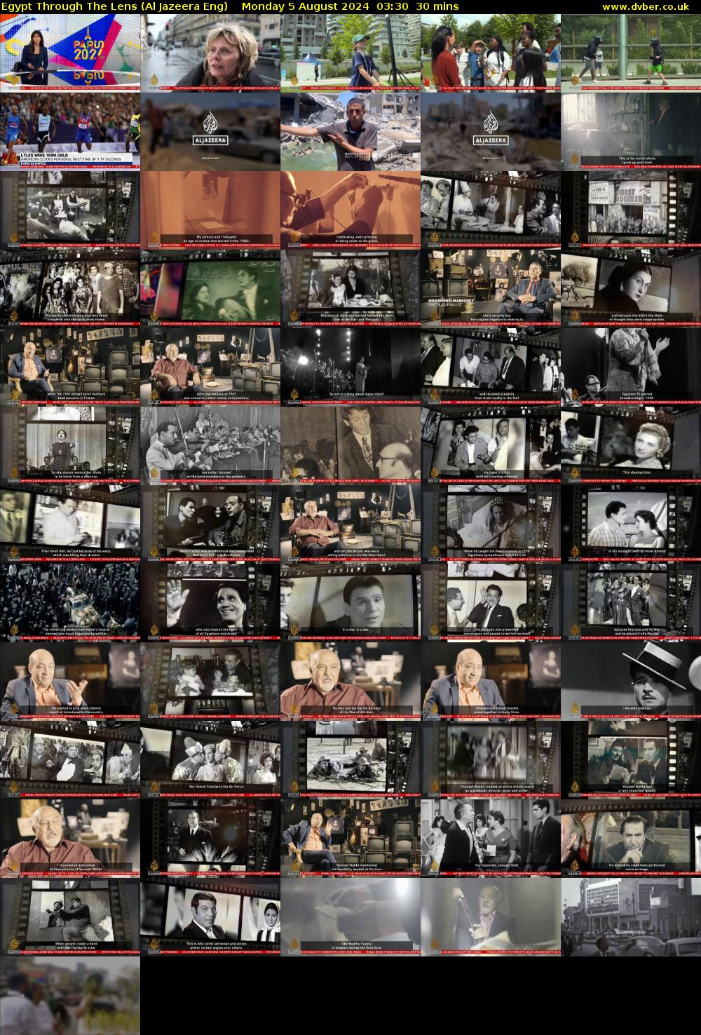 Egypt Through The Lens (Al Jazeera Eng) Monday 5 August 2024 03:30 - 04:00