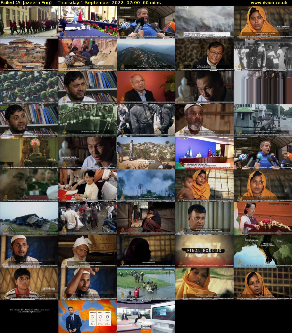 Exiled (Al Jazeera Eng) Thursday 1 September 2022 07:00 - 08:00