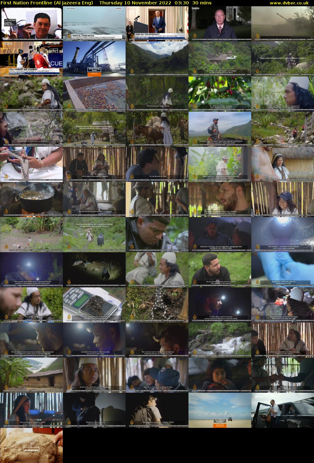 First Nation Frontline (Al Jazeera Eng) Thursday 10 November 2022 03:30 - 04:00
