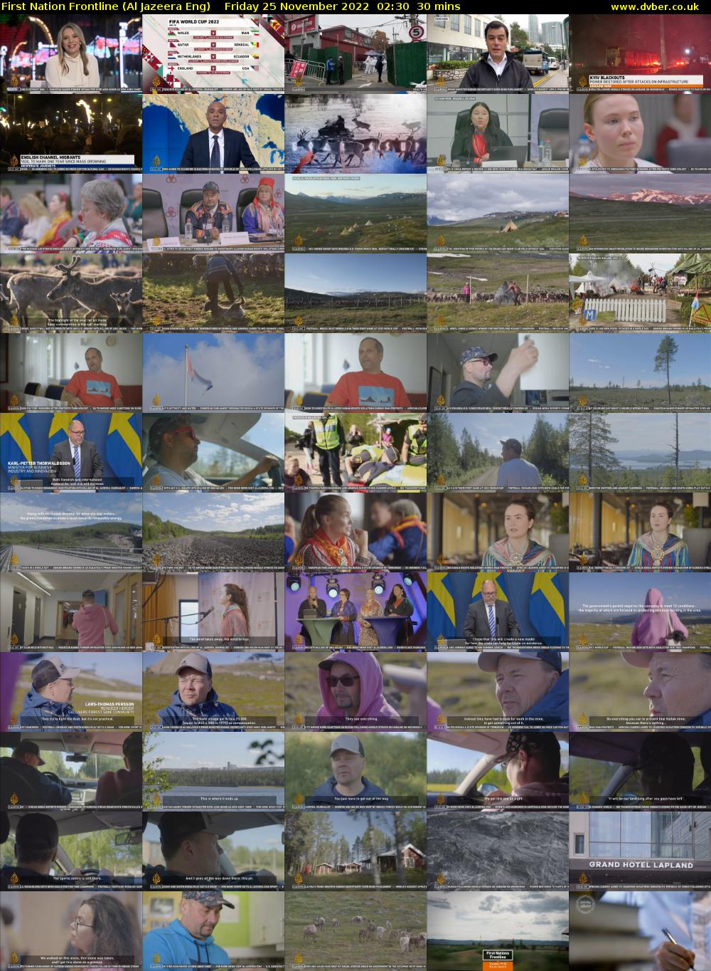 First Nation Frontline (Al Jazeera Eng) Friday 25 November 2022 02:30 - 03:00