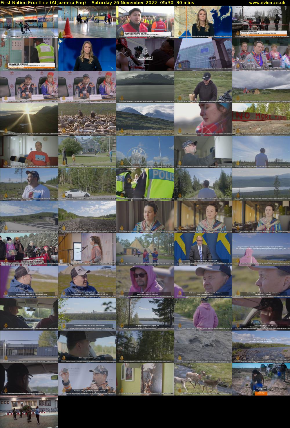 First Nation Frontline (Al Jazeera Eng) Saturday 26 November 2022 05:30 - 06:00