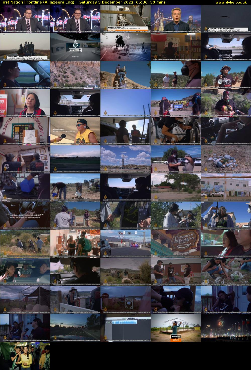First Nation Frontline (Al Jazeera Eng) Saturday 3 December 2022 05:30 - 06:00